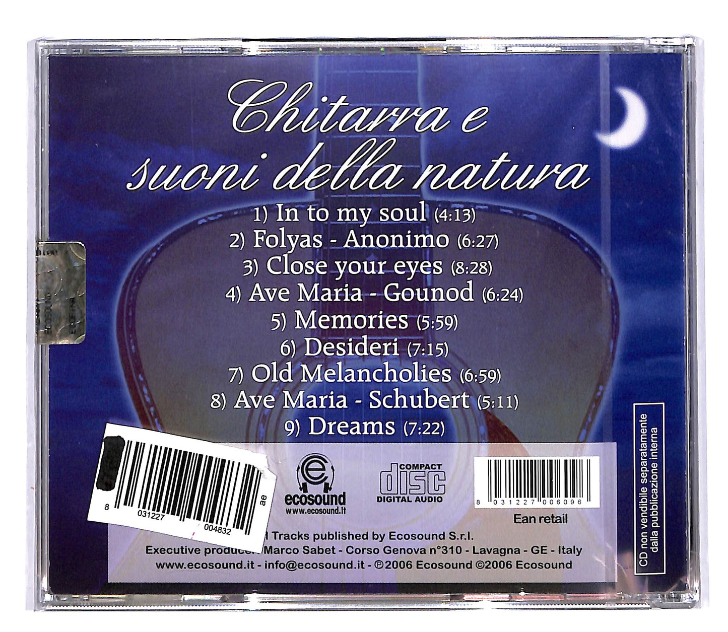 EBOND Various - chitarra e suoni della natura CD CD062204