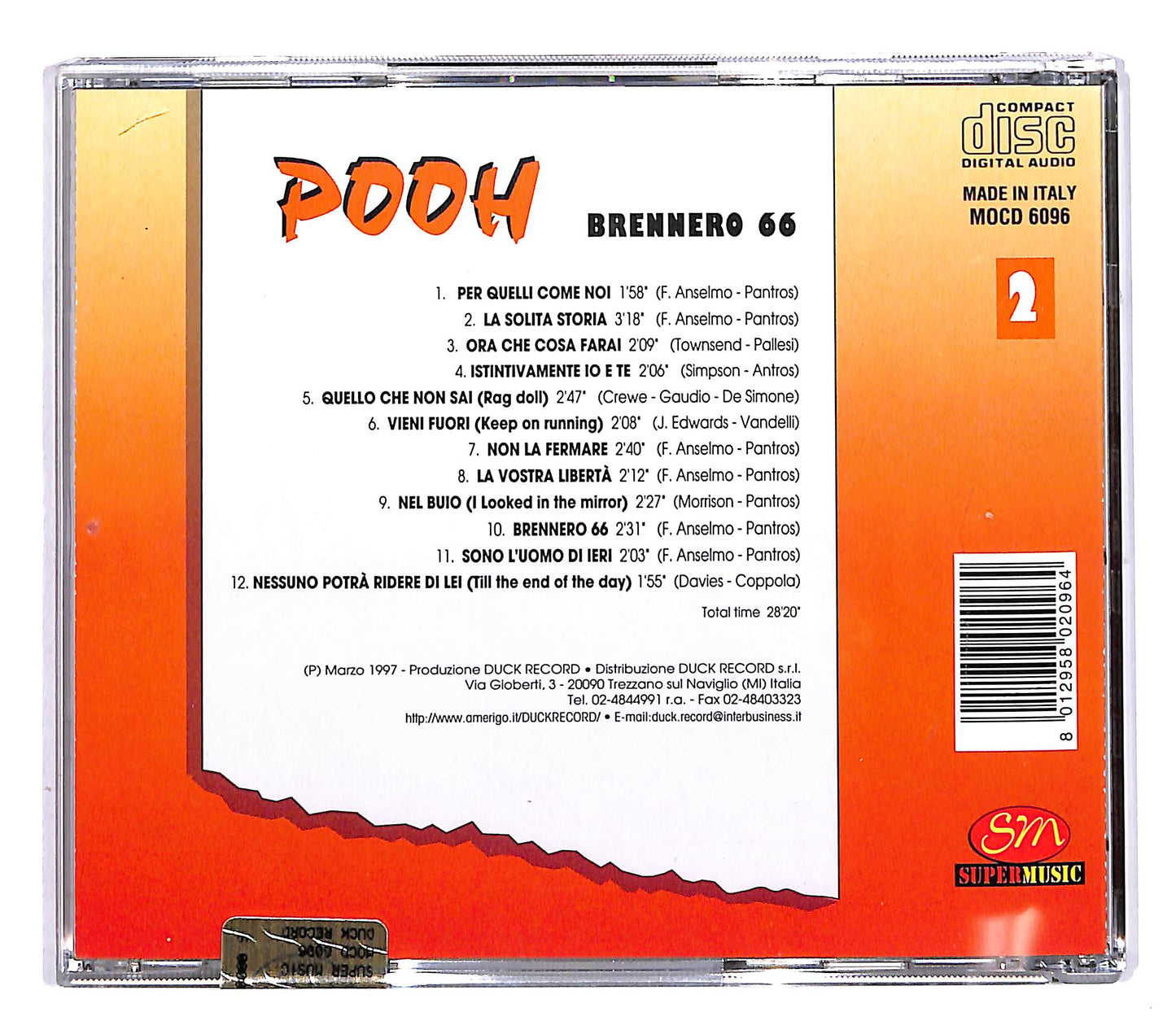 EBOND Pooh - Brennero 66 CD CD062211
