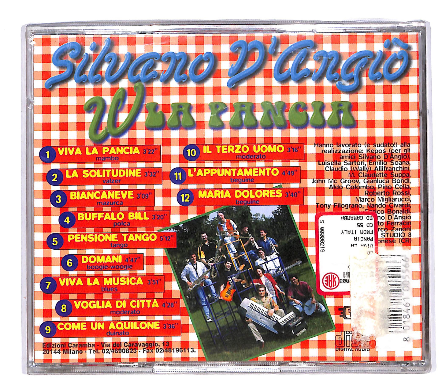 EBOND Silvano D'Angio - W La Pancia CD CD062228