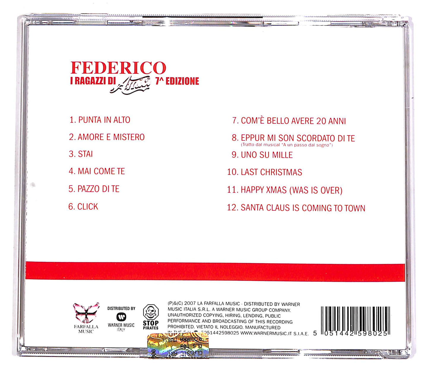 EBOND Federico - I Ragazzi Di Amici - 7^ Edizione CD CD062413