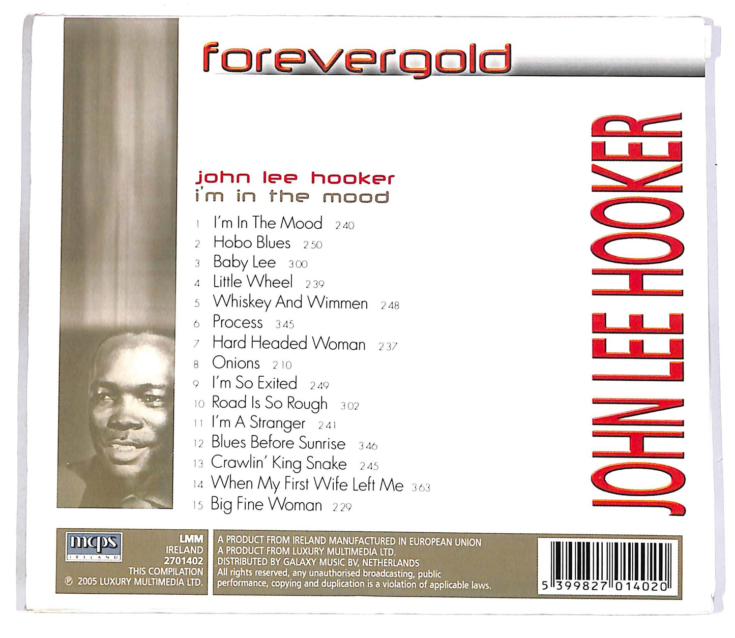 EBOND John Lee Hooker - I'm In The Mood CD CD062435