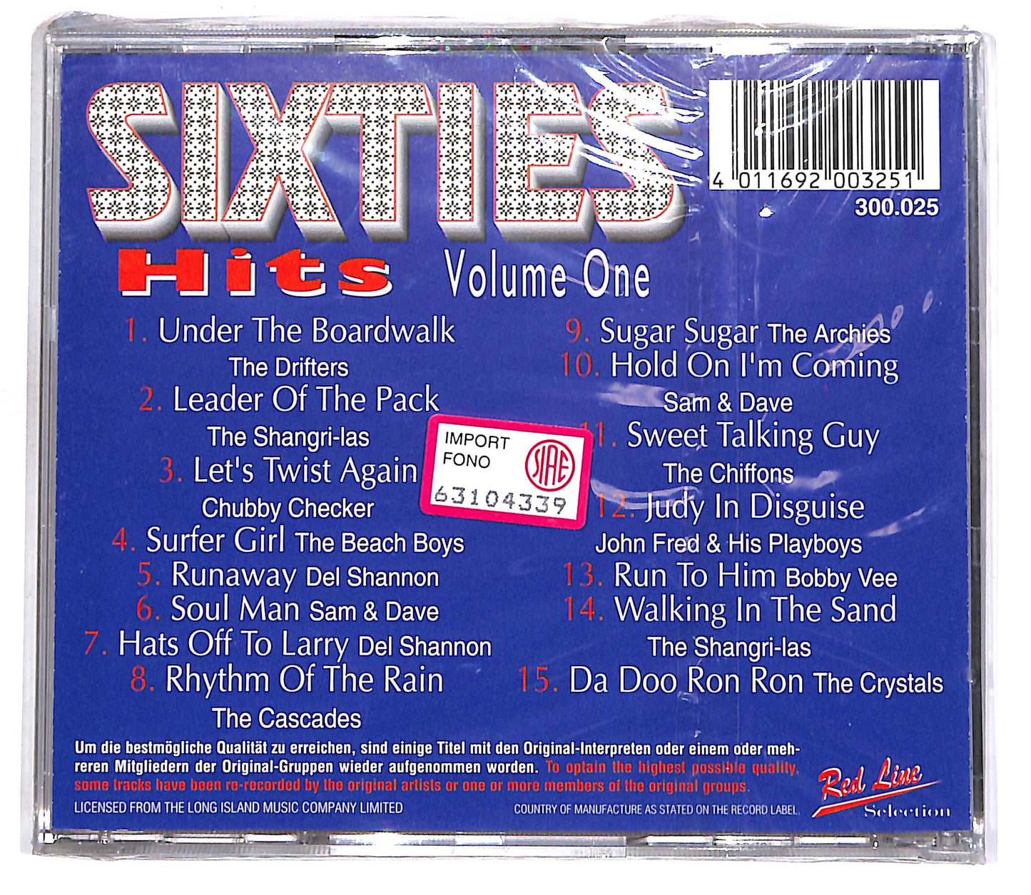 EBOND Sixties Hits - Volume One CD CD062449