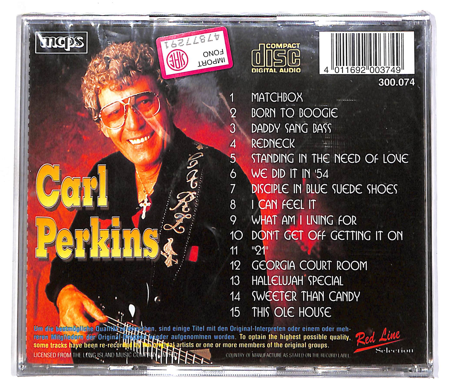 EBOND Carl Perkins - Matchbox CD CD062502