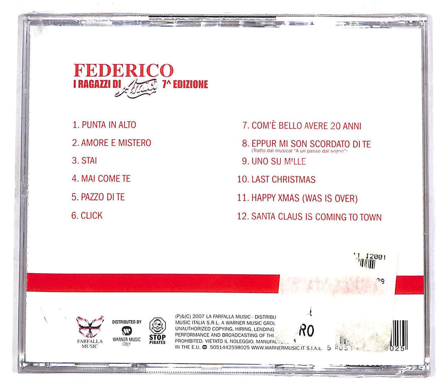 EBOND Federico - I Ragazzi Di Amici - 7^ Edizione CD CD062505