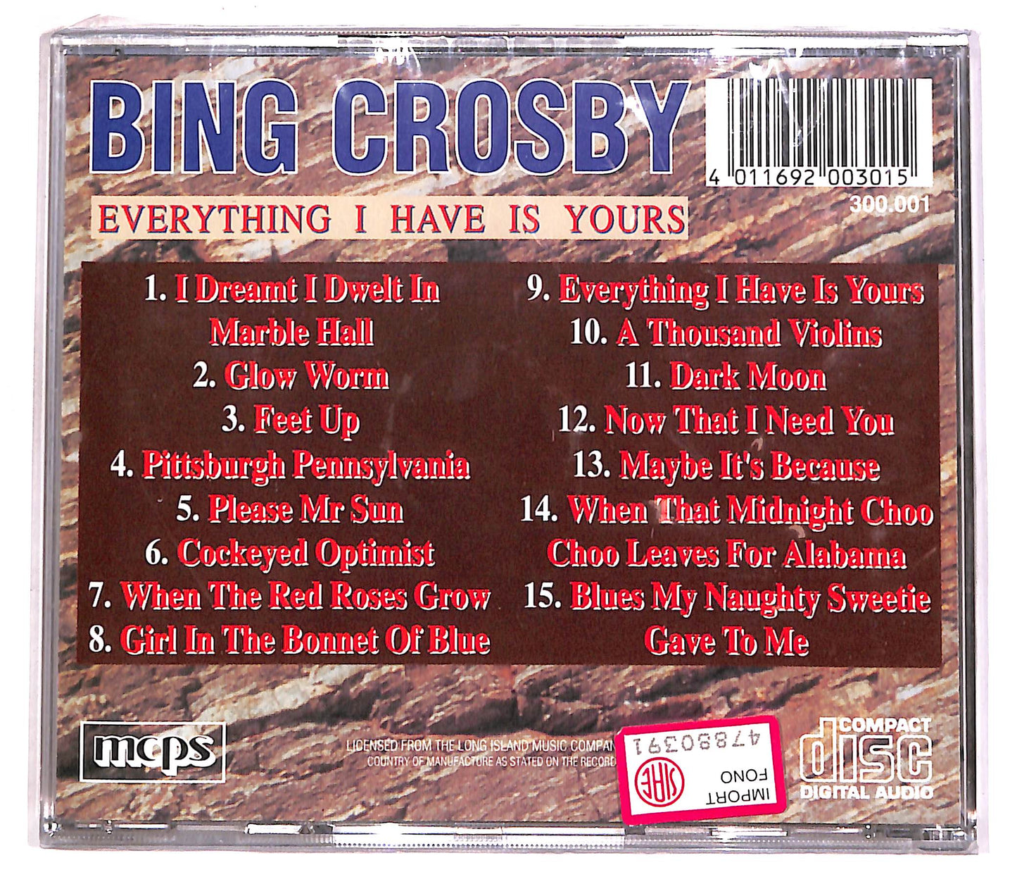 EBOND Bing Crosby - Everything I Have Is Yours CD CD062557