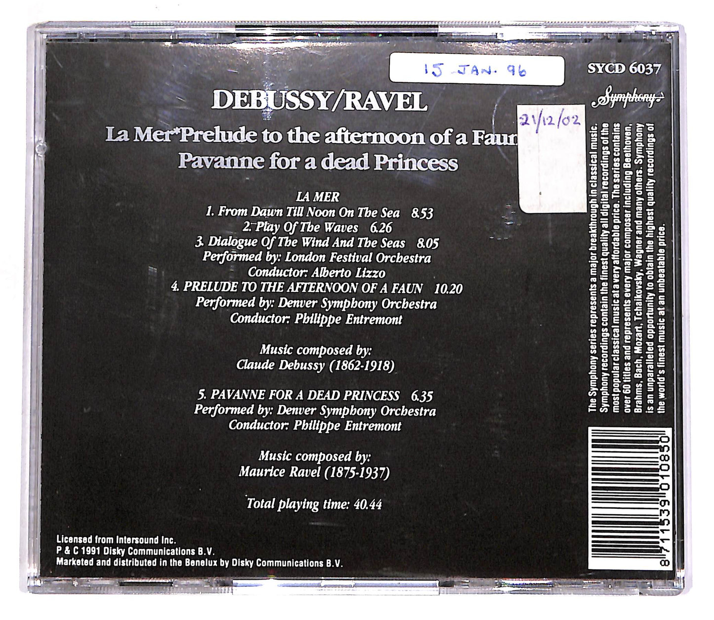 EBOND Claude Debussy / Maurice Ravel CD CD062644