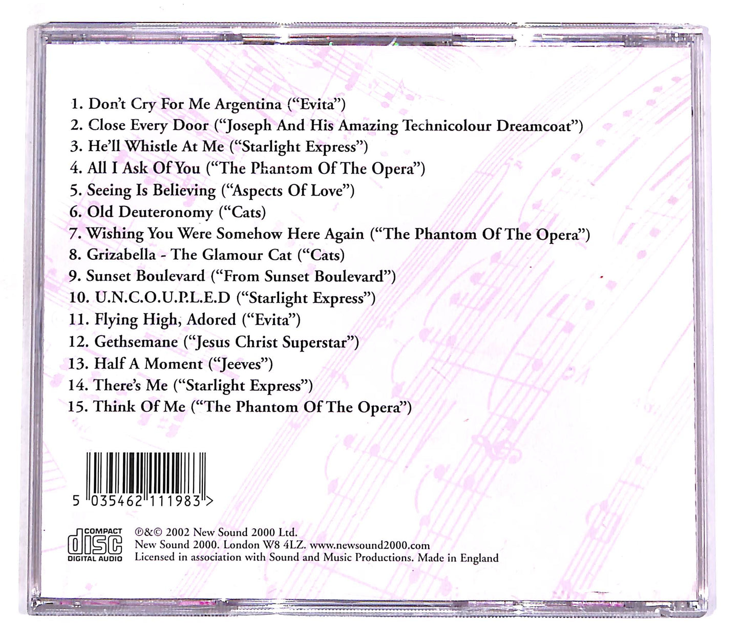 EBOND London Festival Ensemble - Lloyd Webber Memories 1 CD CD062720