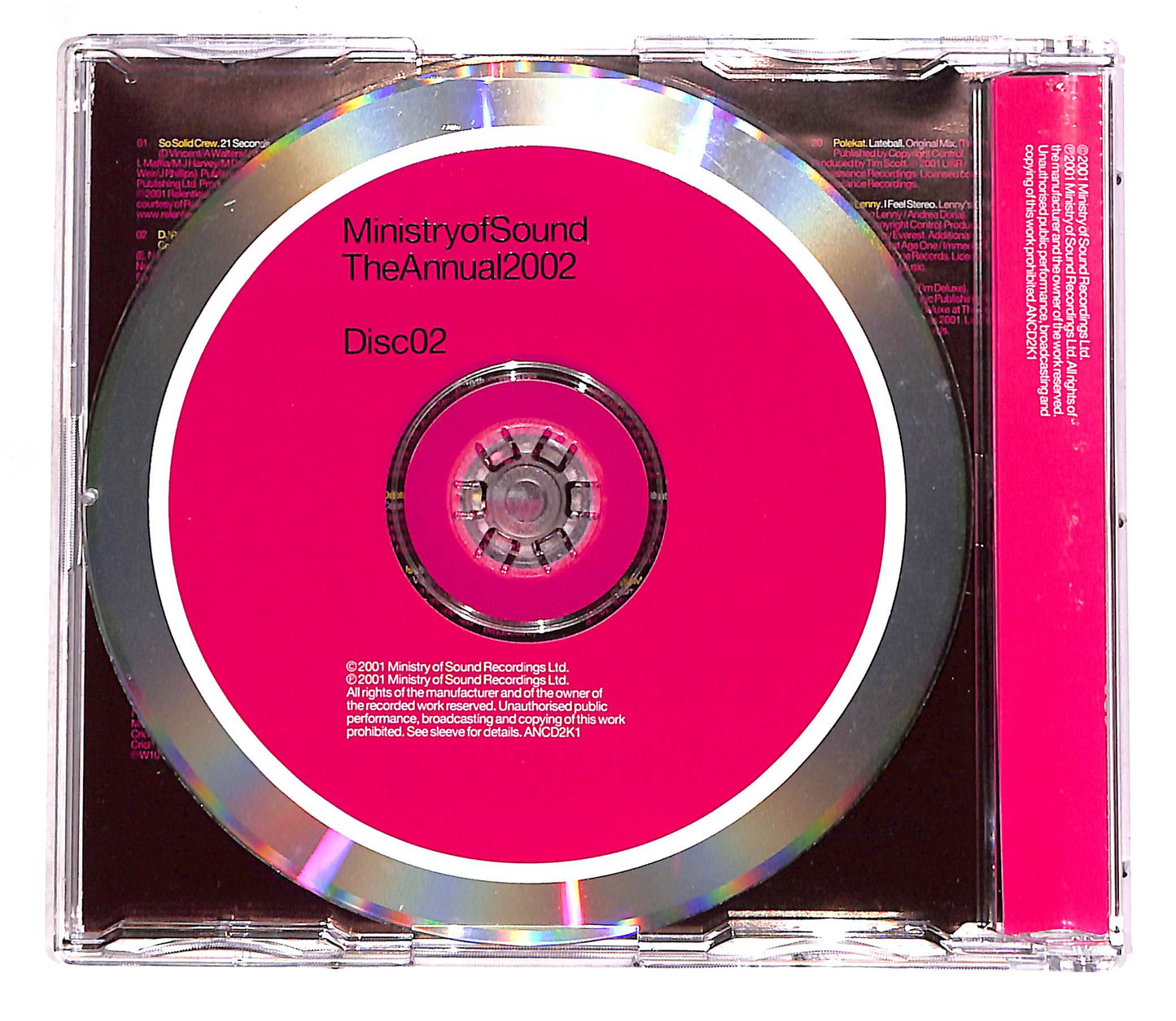EBOND Mistery of Sound - The Annual 2002 - Disco 02 PROMO CD CD062738