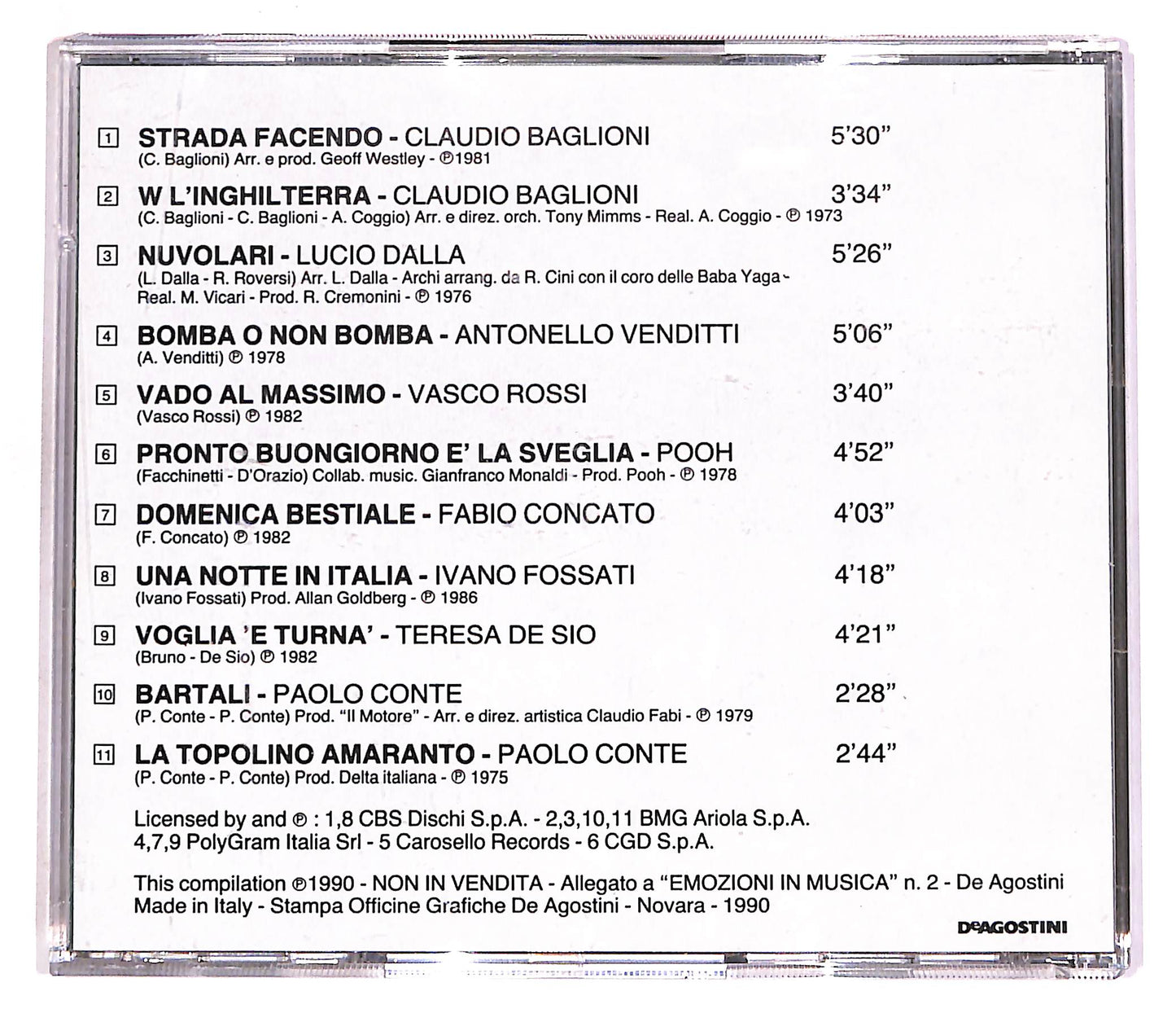 EBOND Emozioni In Musica - Viaggio In Italia EDITORIALE CD CD062760