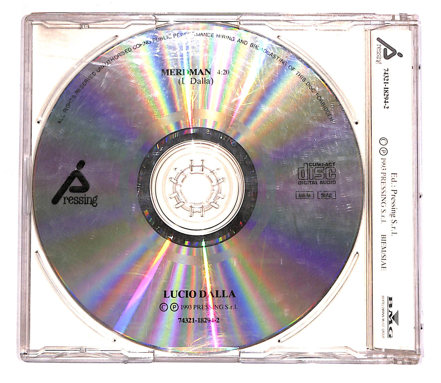 EBOND Lucio Dalla - Merdman PROMO CD CD062806