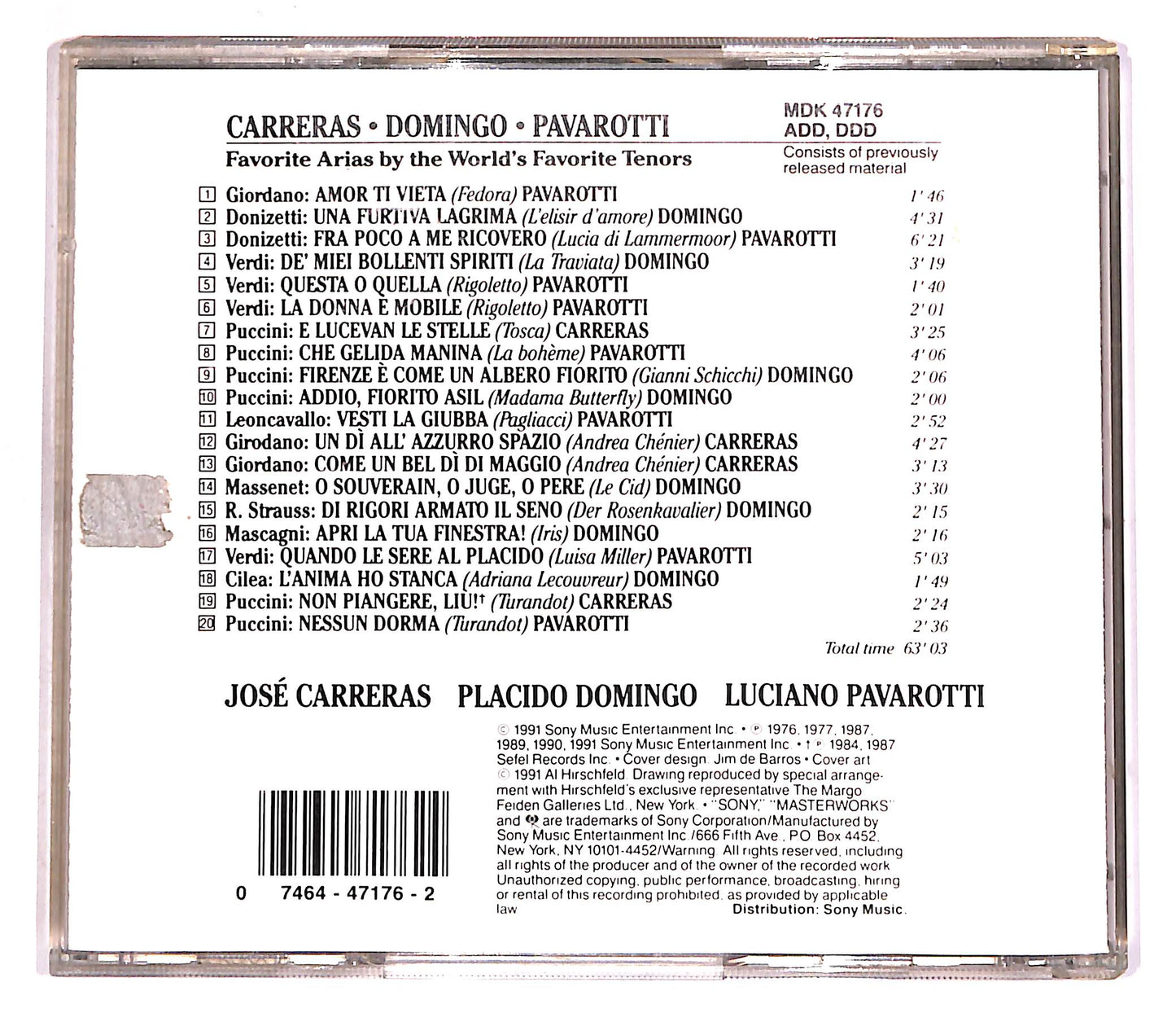 EBOND Carreras - Domingo - Pavarotti CD CD062823