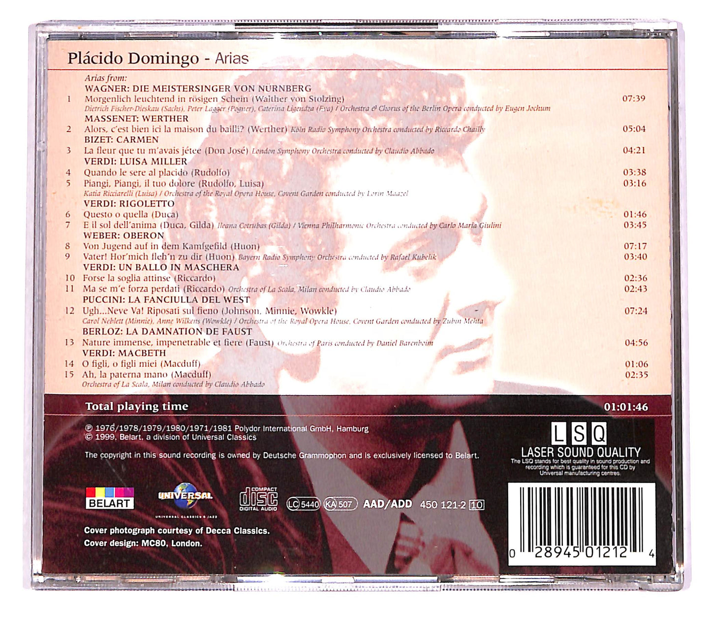 EBOND Placido Domingo - Arias CD CD062835