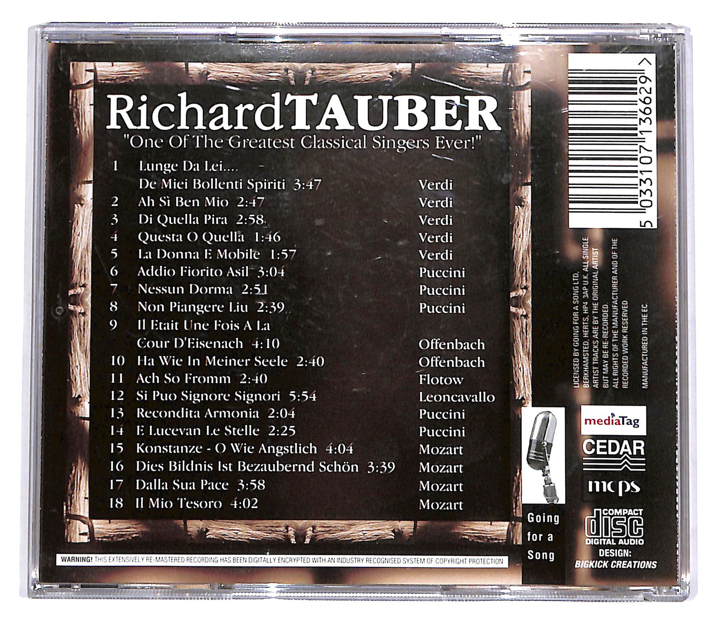 EBOND Richard Tauber - Richard TAUBER CD CD062852