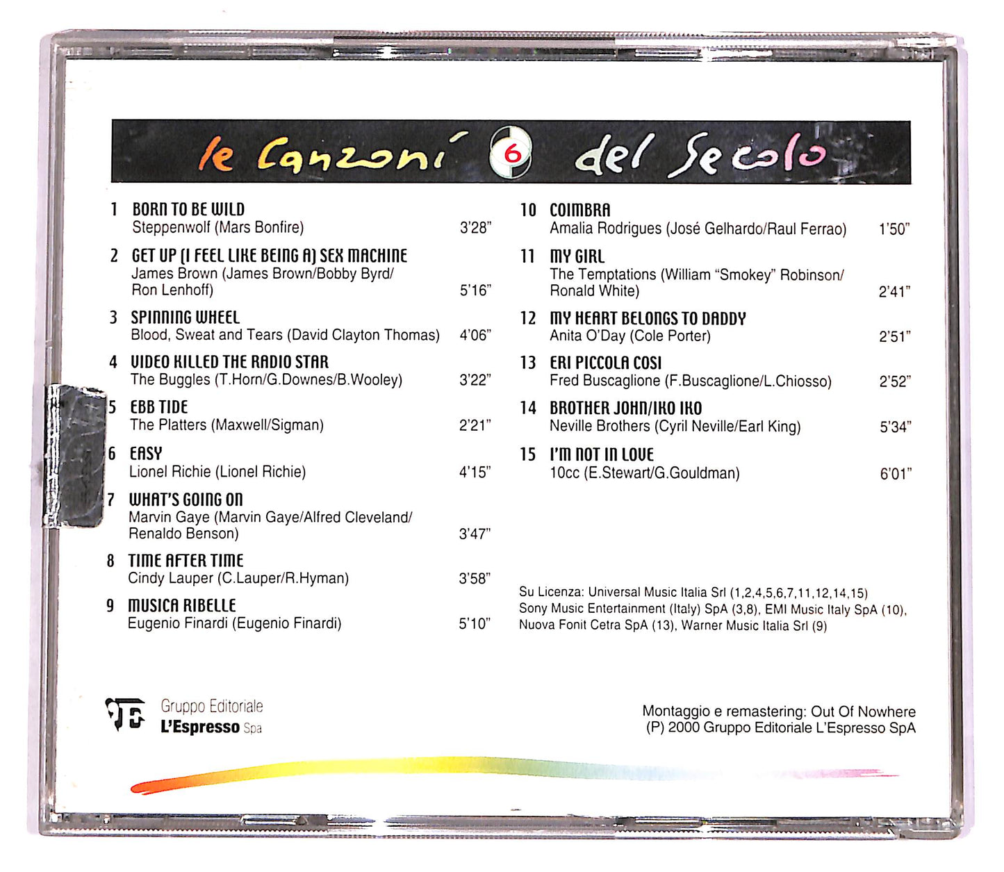 EBOND Various - Le Canzoni del Secolo - 6 EDITORIALE CD CD062932