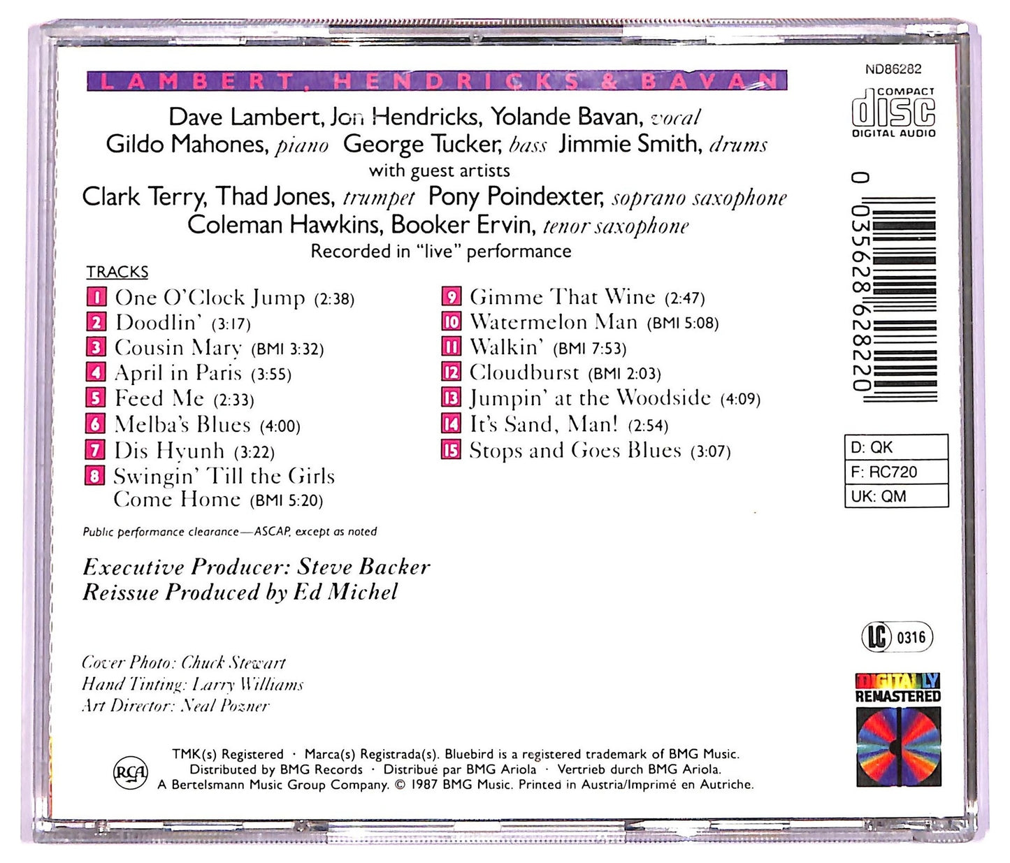 EBOND Lambert, Hendricks & Bavan - Swingin' Till The Girls Come Home CD CD063224