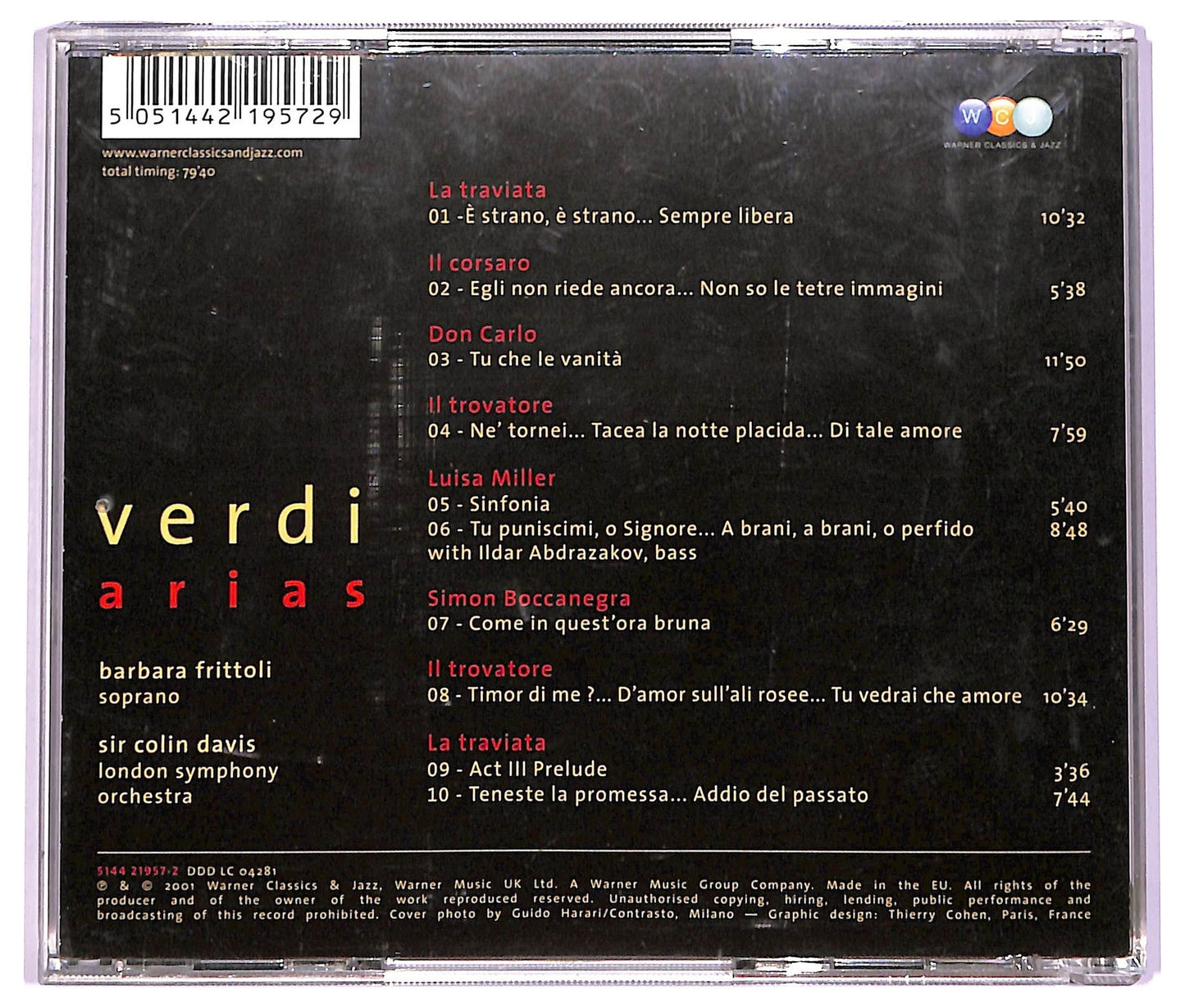 EBOND Barbara Frittoli - Verdi Arias CD CD063235