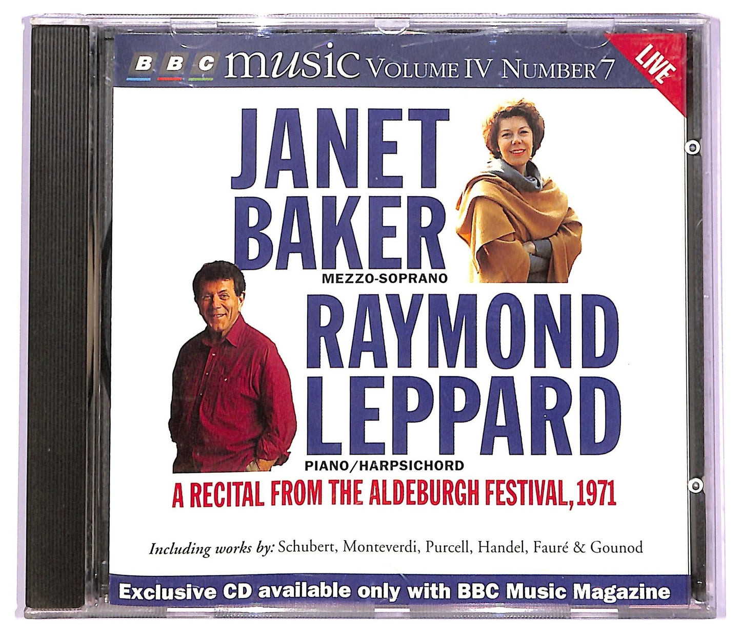 EBOND Baker Leppard - A Recital From The Aldeburgh Festival 1971 EDITORIALE CD CD063239