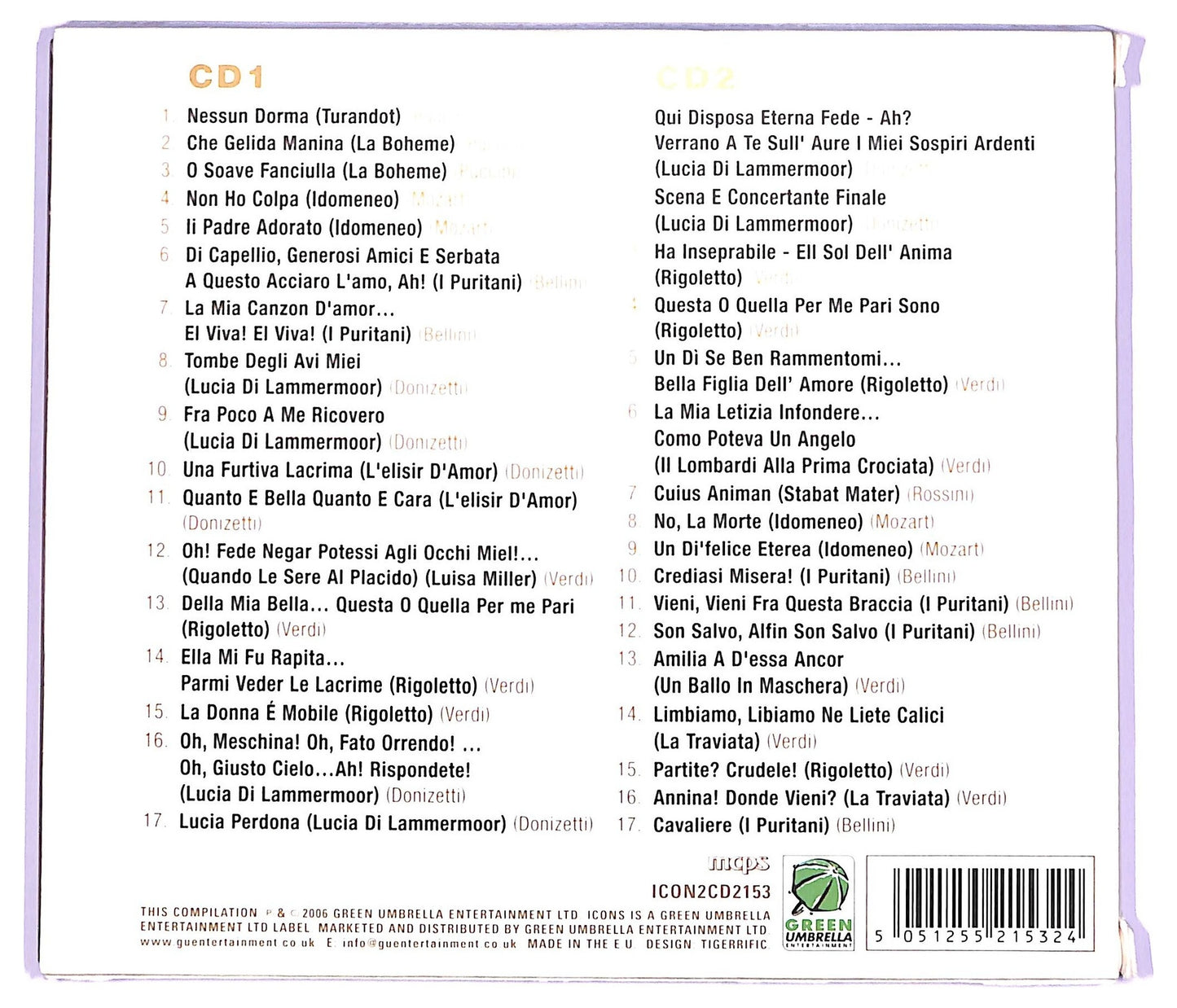 EBOND Luciano Pavarotti - Icons COMPILATION JEWEL CASE CD CD063344