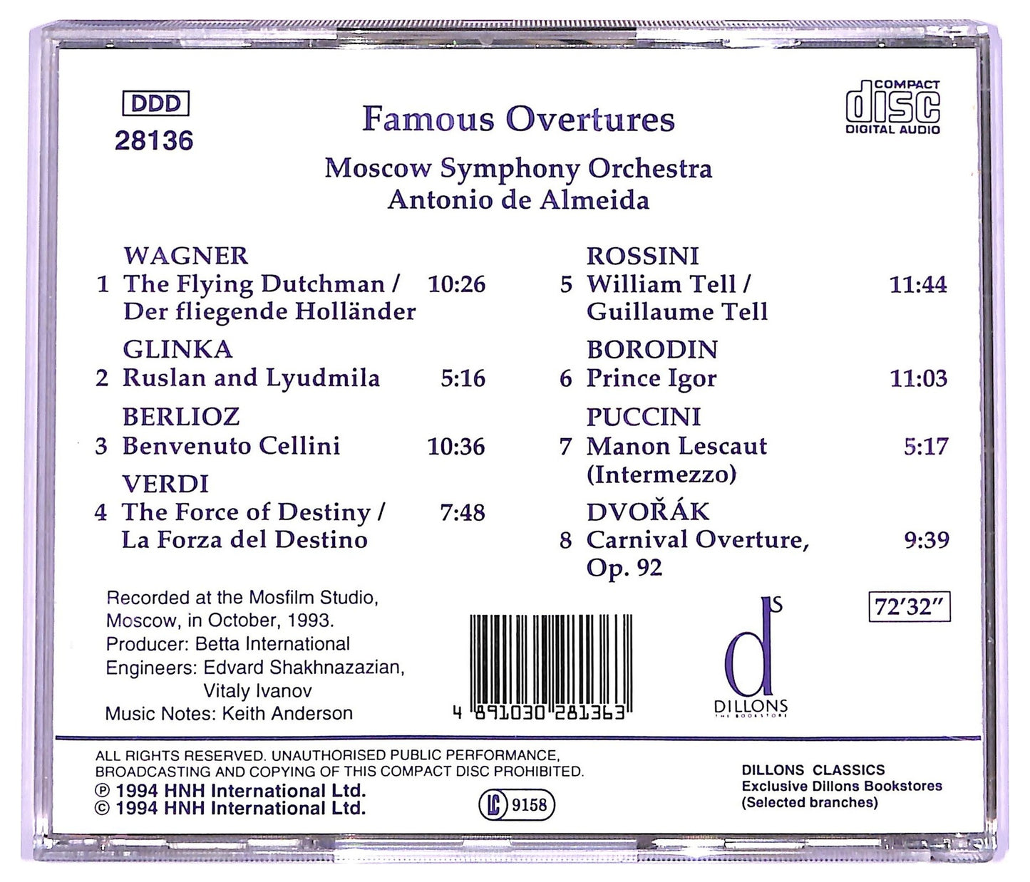 EBOND Various - Famous Overtures CD CD063353
