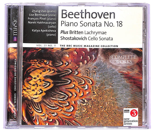 EBOND Beethoven Britten Shostakovich - Piano Sonata No. 18 Lachrymae Cello Sonata COMPILATION EDITORIALE JEWEL CASE CD CD063354