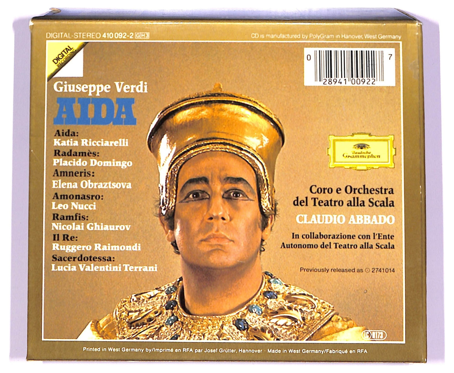 EBOND Giuseppe Verdi - Aida (3 dischi) ALBUM BOX CD CD063402