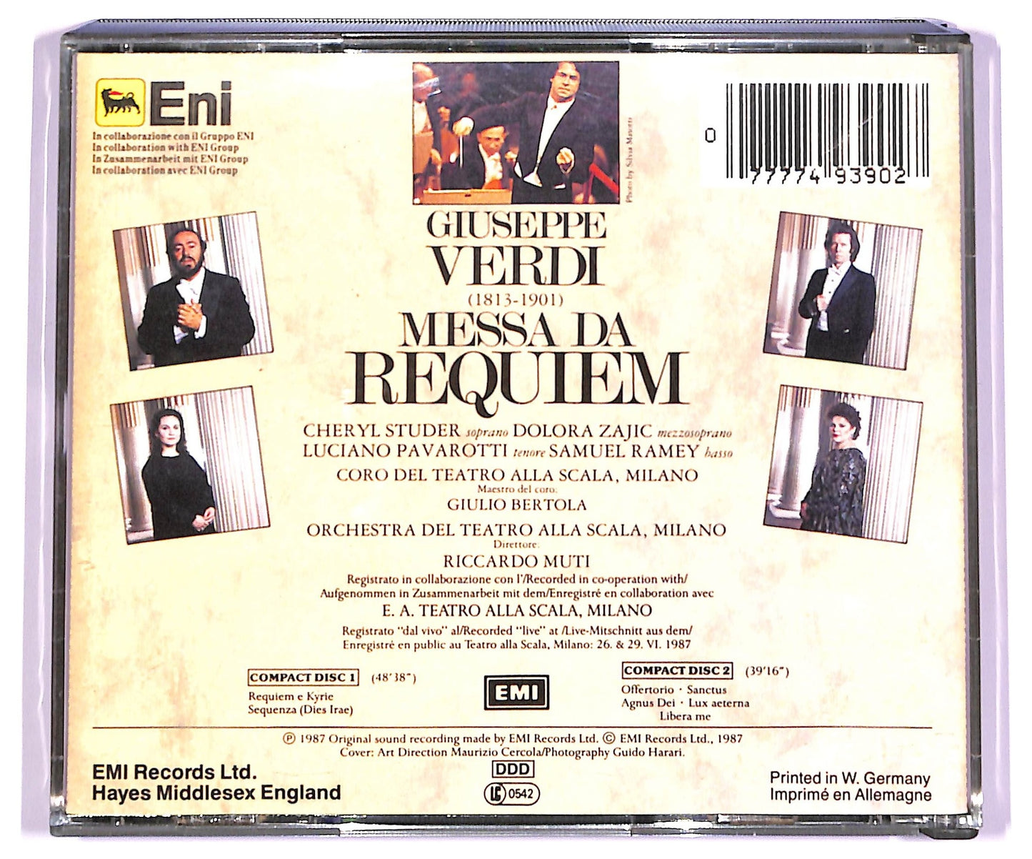 EBOND Verdi - Messa Da Requiem ALBUM BOX CD CD063413