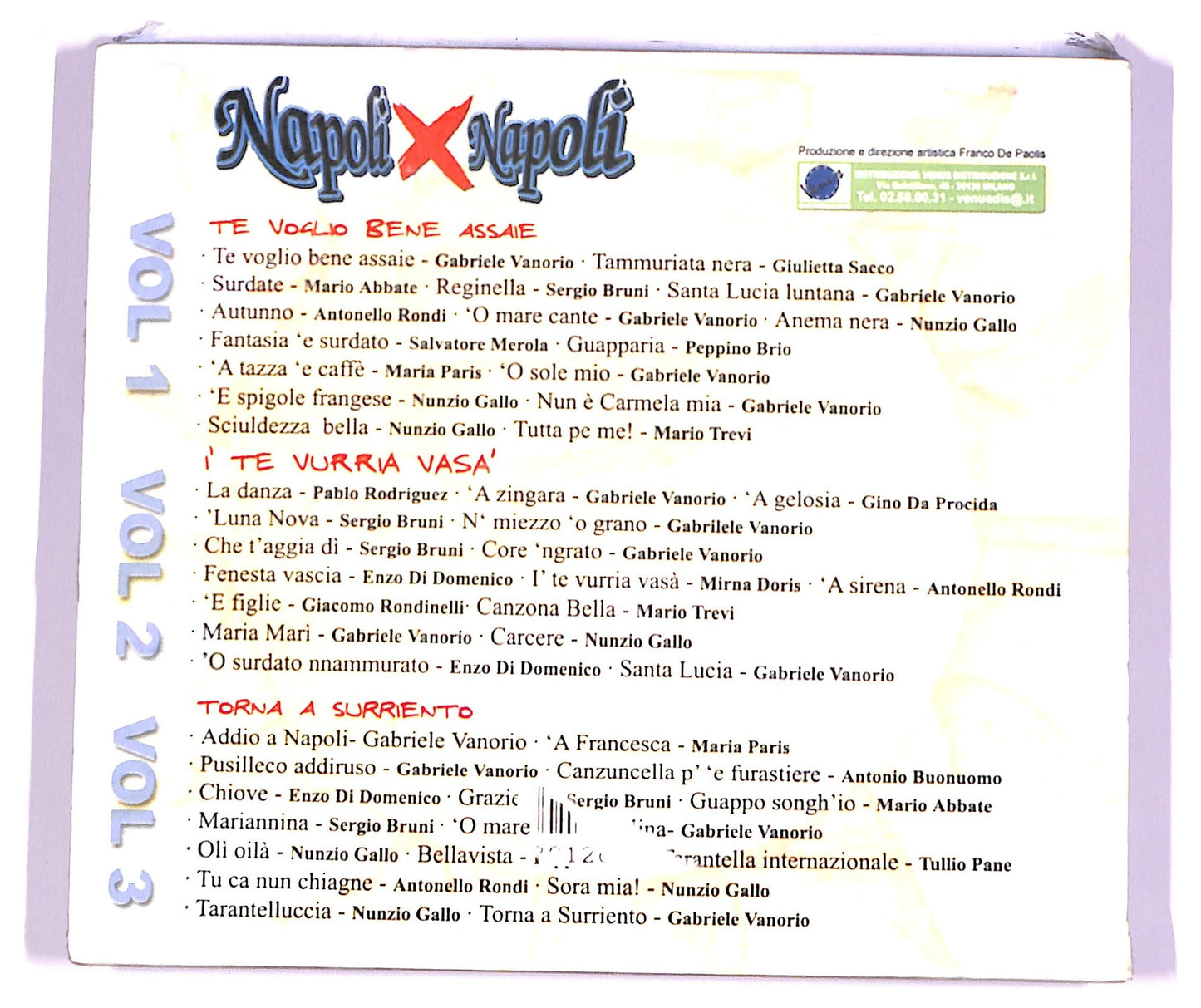 EBOND Various - Napoli per Napoli raccolta 2 ( 3 cd) CD063425