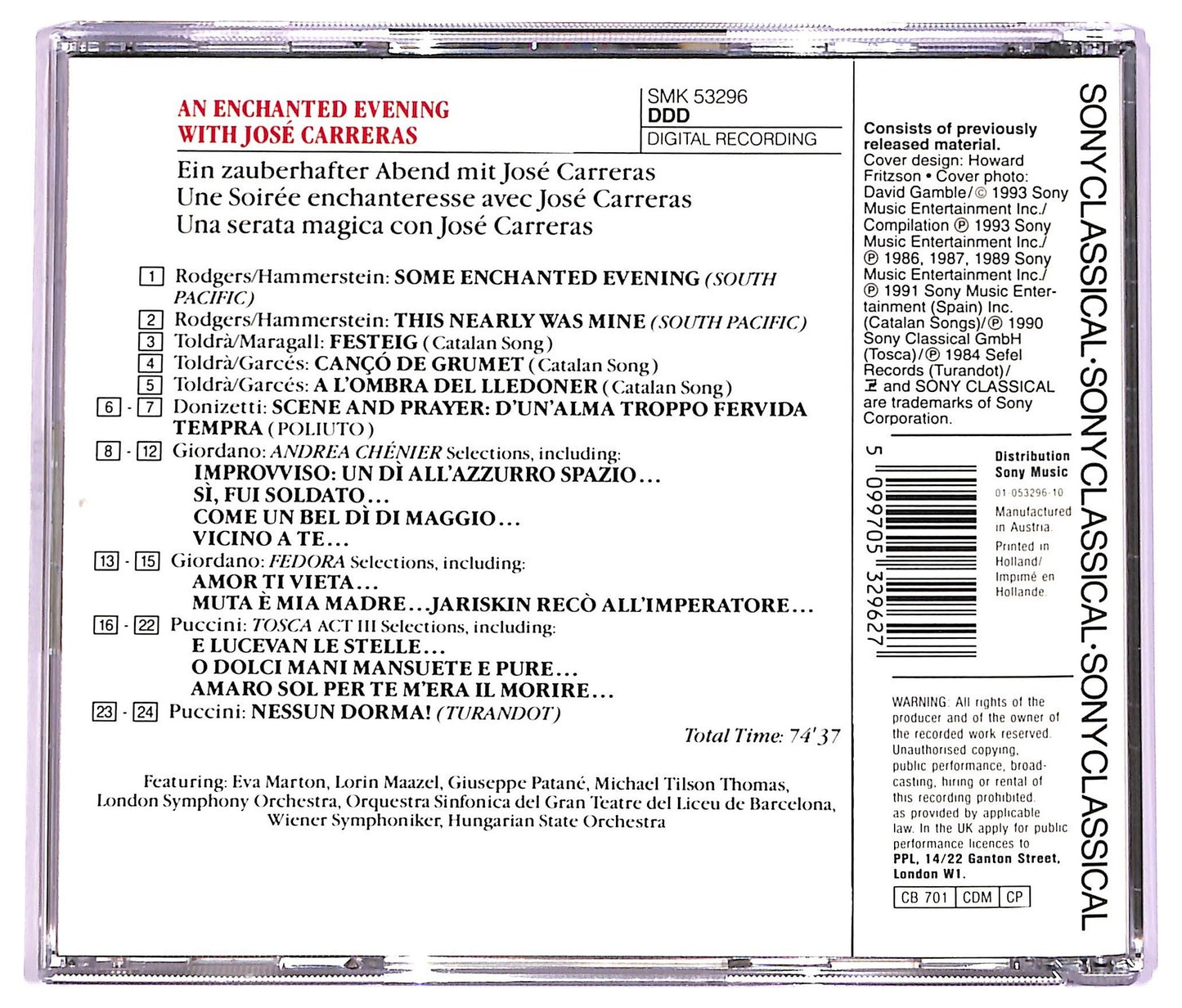 EBOND Carreras - An Enchanted Evening With Jose Carreras CD CD063504