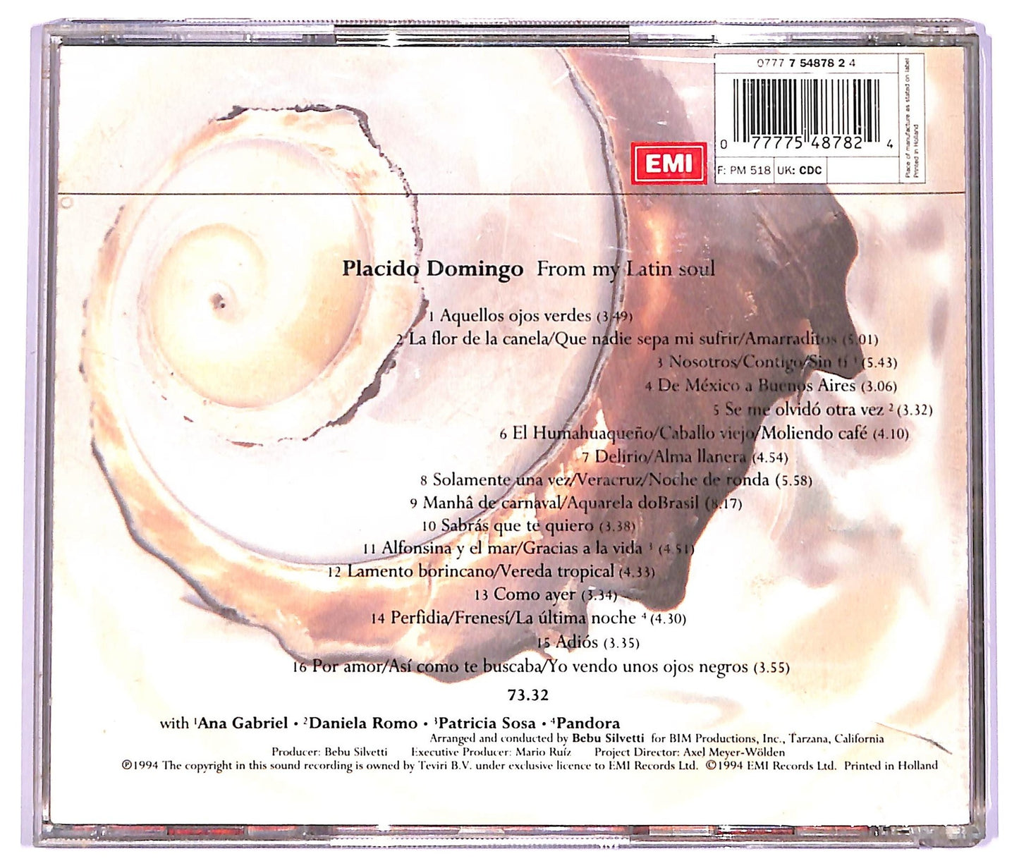 EBOND Placido Domingo - From My Latin Soul CD CD063526
