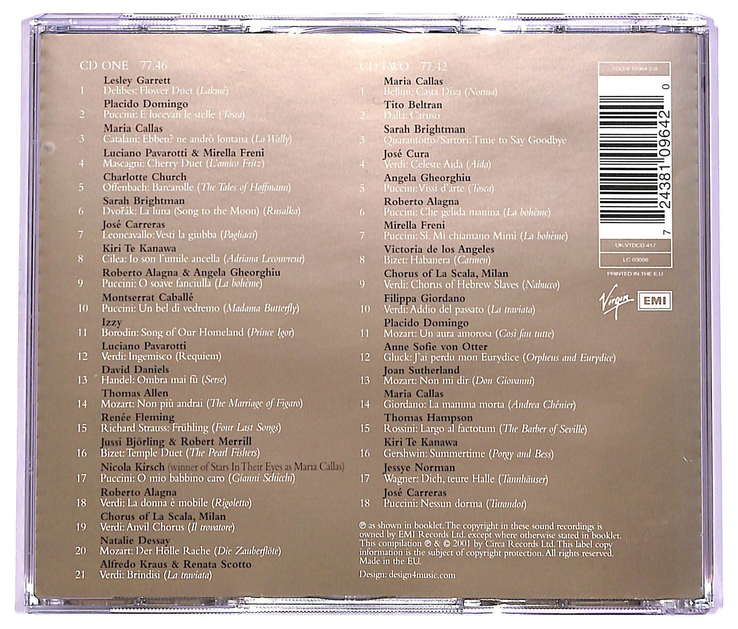 EBOND Various - The Opera Album 2002 CD CD063546