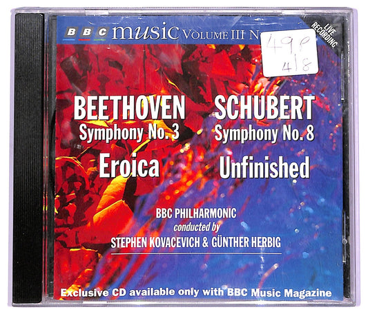EBOND Beethoven Schubert - Symphony No.3 Eroica Symphony No.8 Unfinished CD CD063565