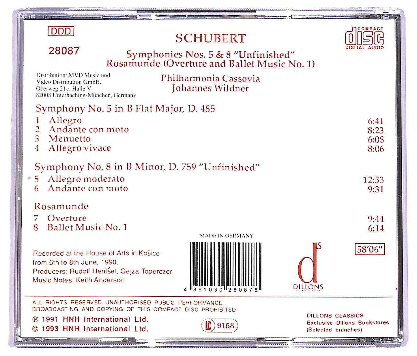 EBOND Schubert - Symphony No.5 CD CD063616