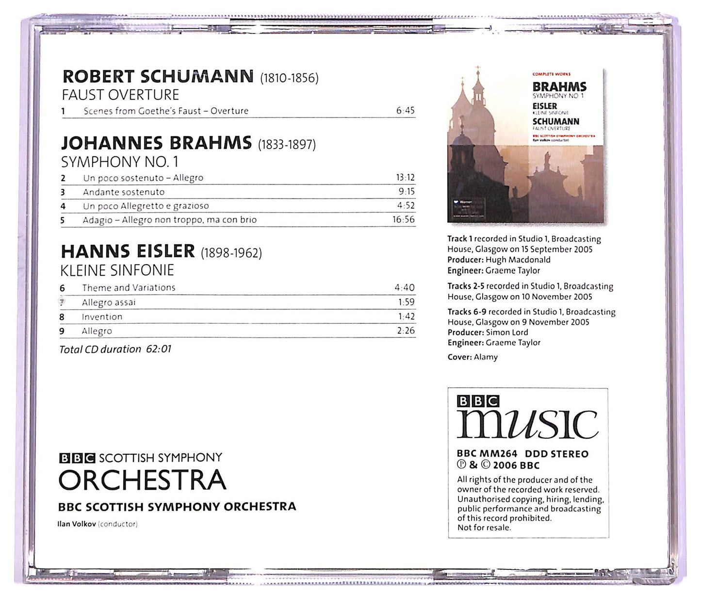 EBOND Brahms - sumphonu no. 1 CD CD063650