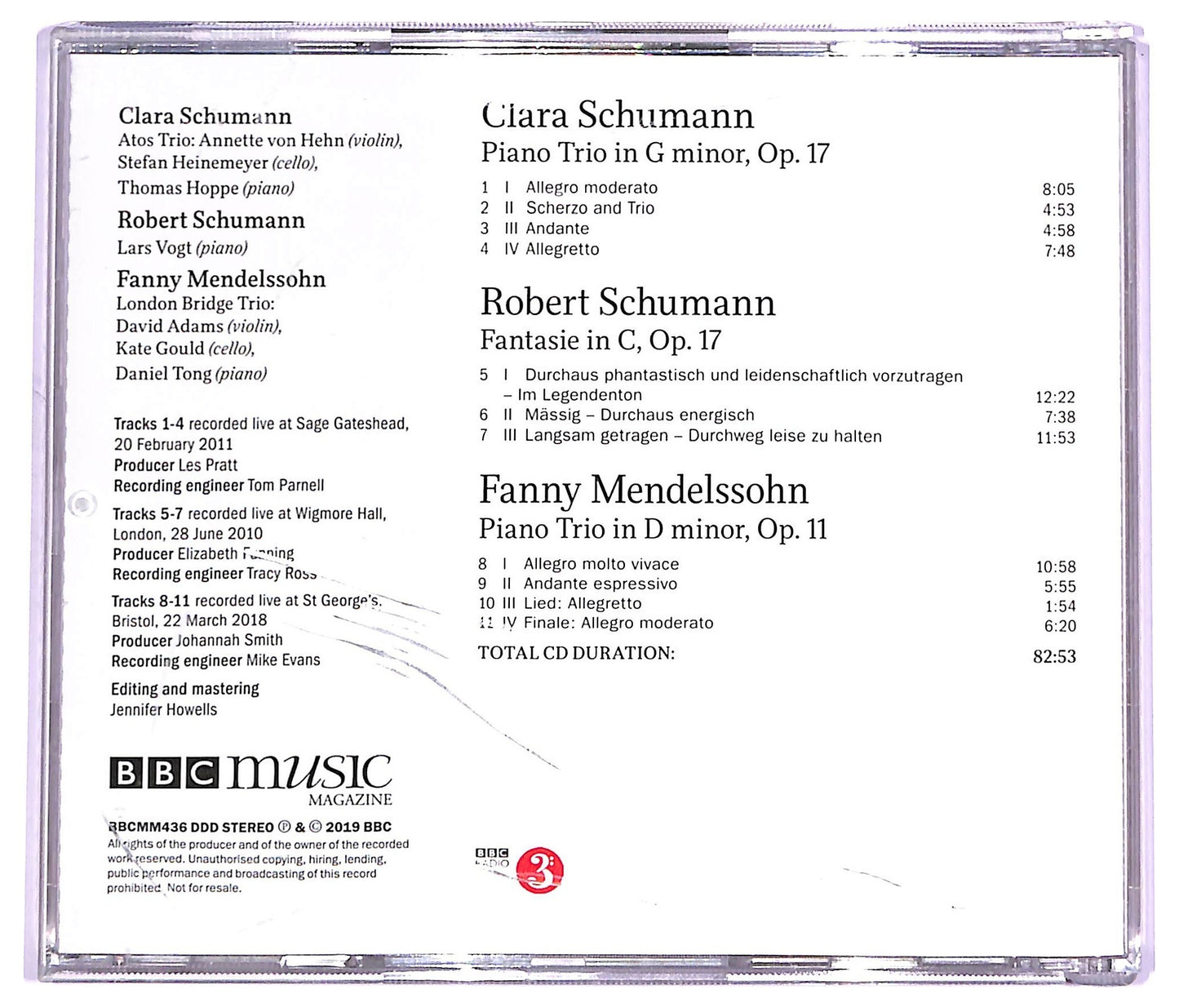 EBOND Clara Schima - Piano Trris CD CD063652