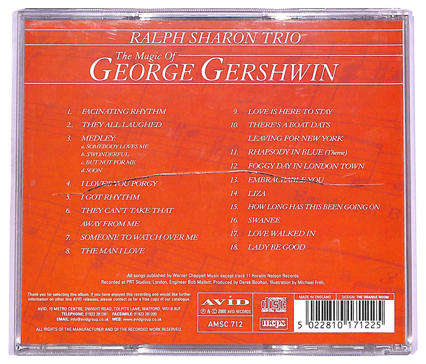 EBOND The Ralph Sharon Trio - The Magic Of George Gershwin CD CD063659