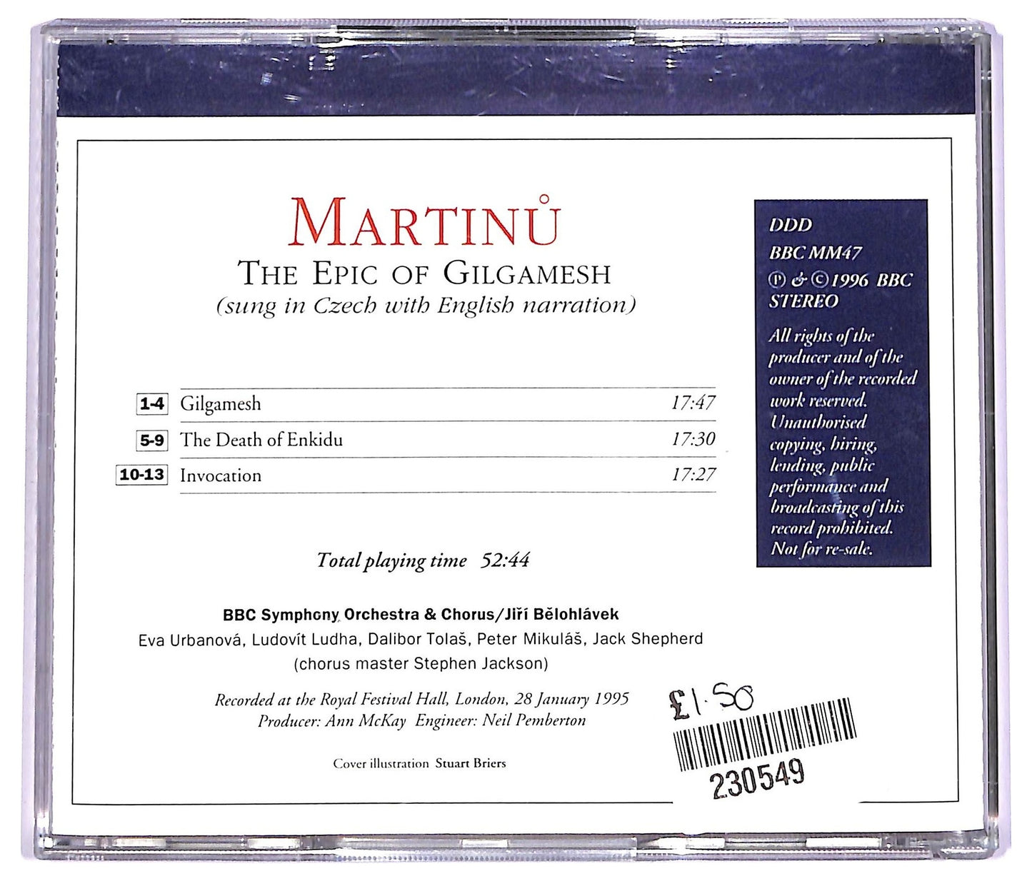 EBOND Martinů - The Epic Of Gilgamesh CD CD063710
