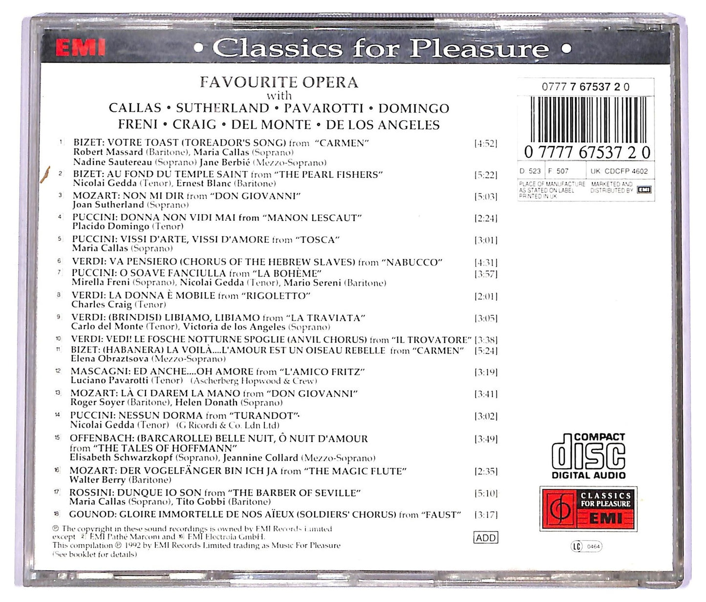 EBOND Various - Favourite Opera CD CD063722