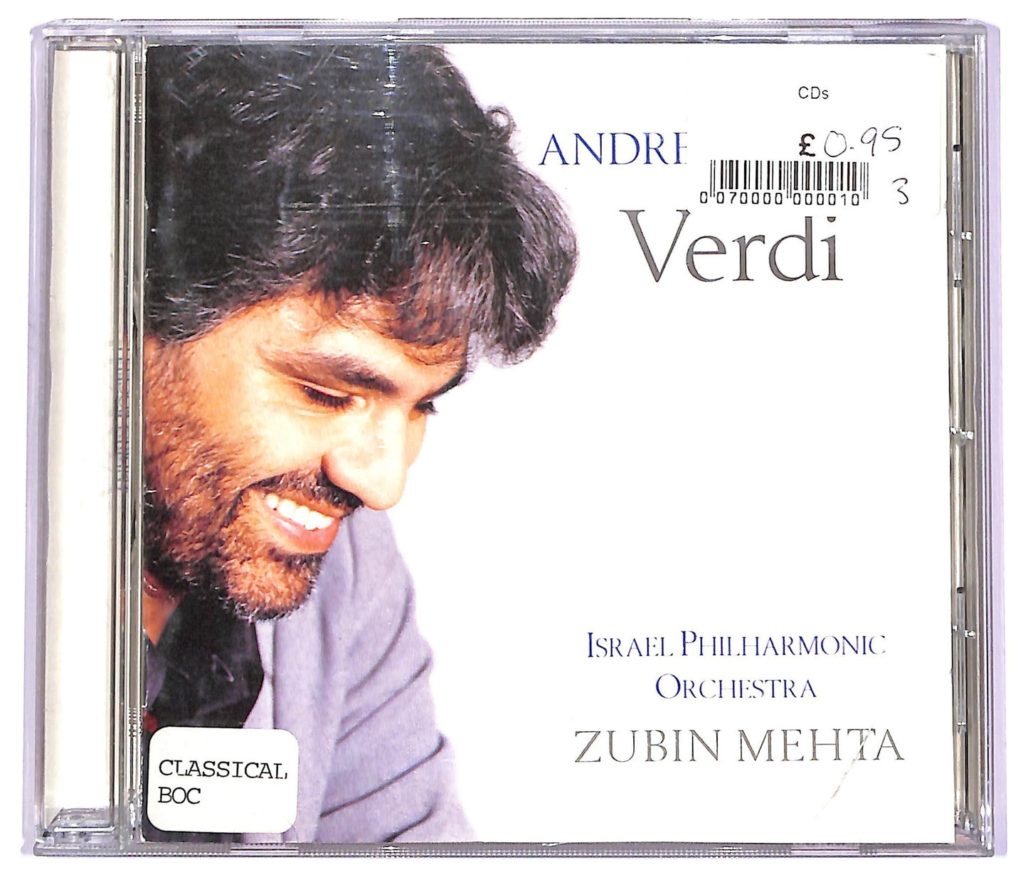 EBOND Andrea Bocelli Israel Philharmonic Orchestra Zubin Mehta - Verdi CD CD063725