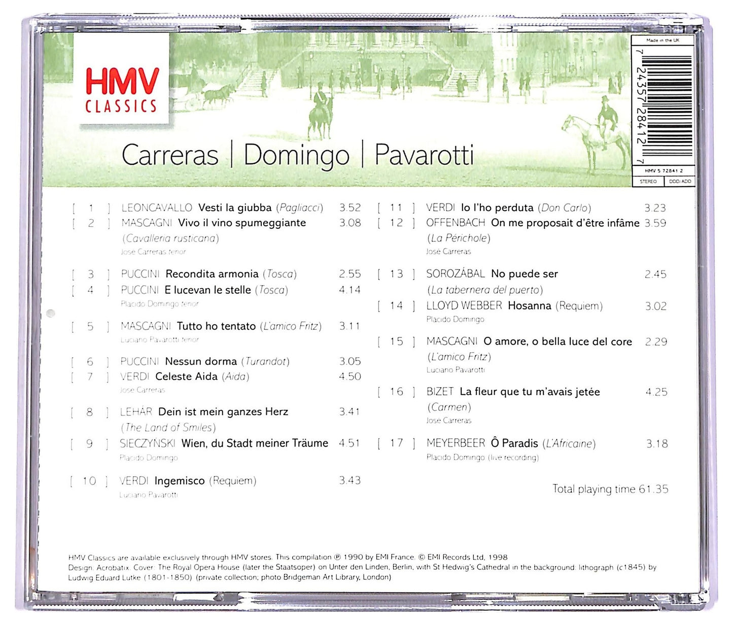 EBOND Various - Carreras Domingo Pavarotti CD CD063728