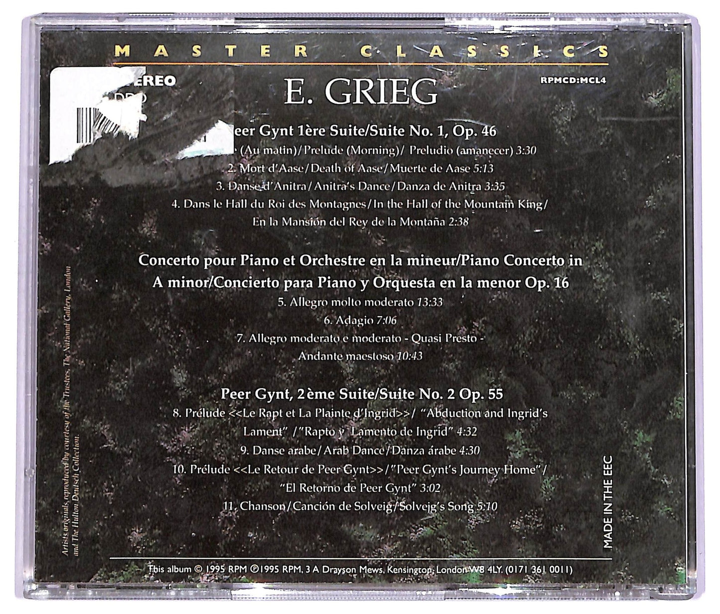 EBOND Edvard Grieg - Grieg CD CD063731