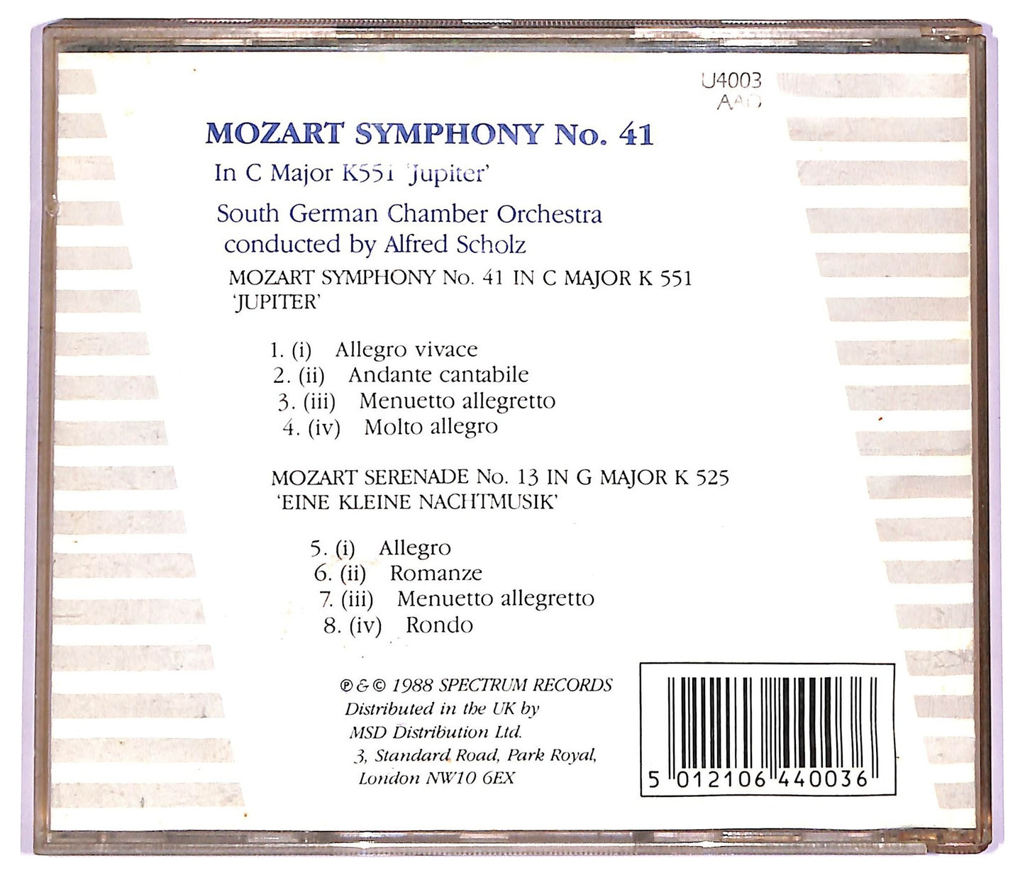 EBOND Mozart - Symphony No. 41 (Jupiter) CD CD063822