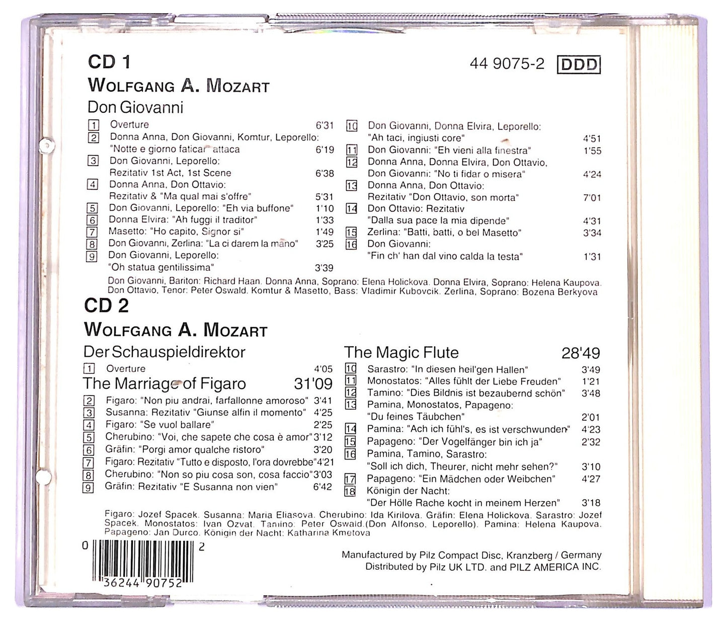 EBOND Wolfgang Amadeus Mozart - Famous Arias Vol. 1 & 2 CD CD063836