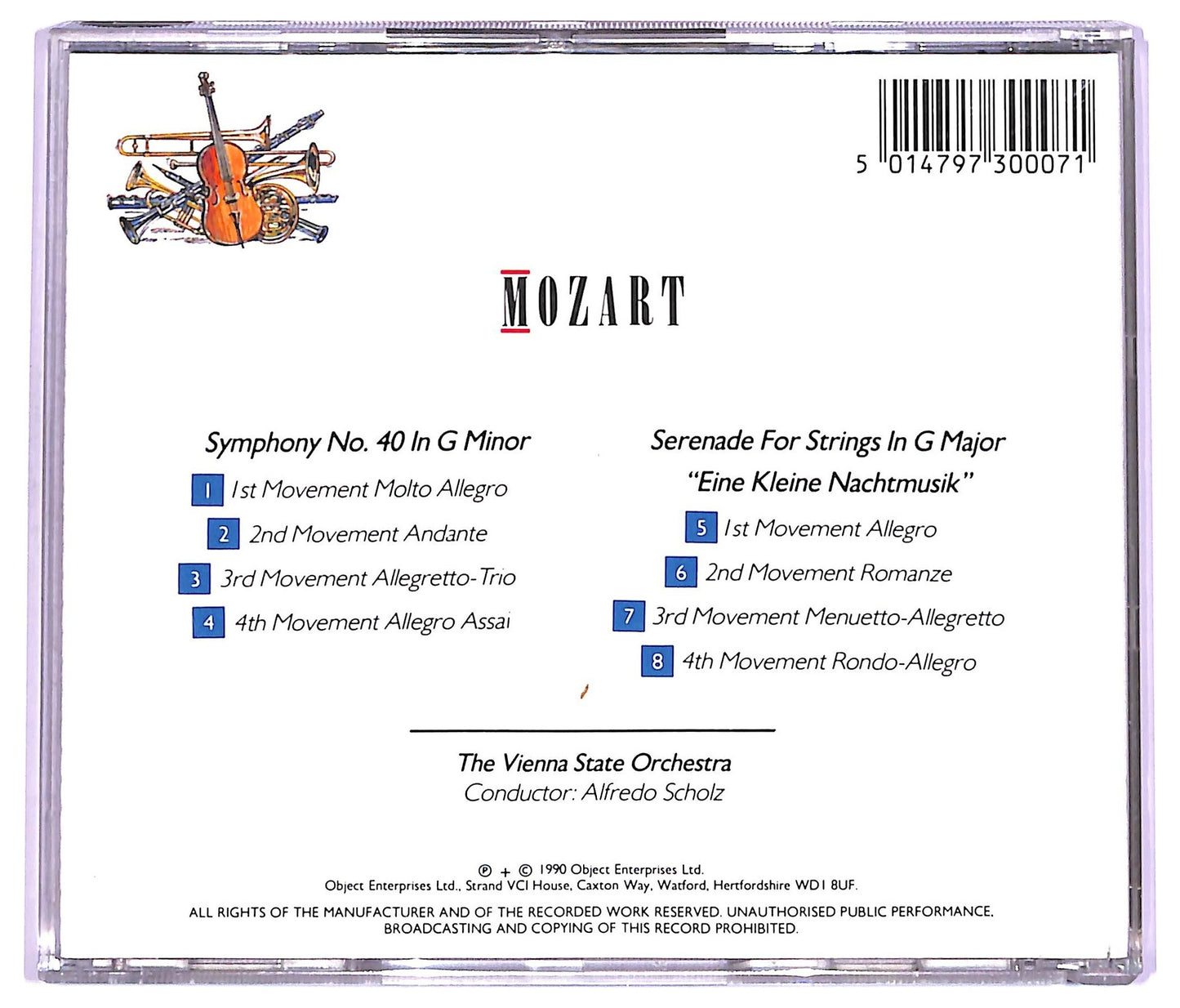 EBOND Mozart - Symphony No. 40 Serenade For Strings CD CD063838