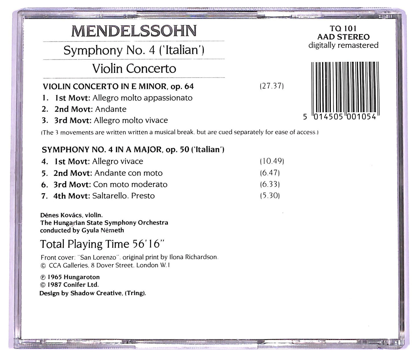 EBOND Mendelssohn - Symphony No.4 Italian CD CD063846