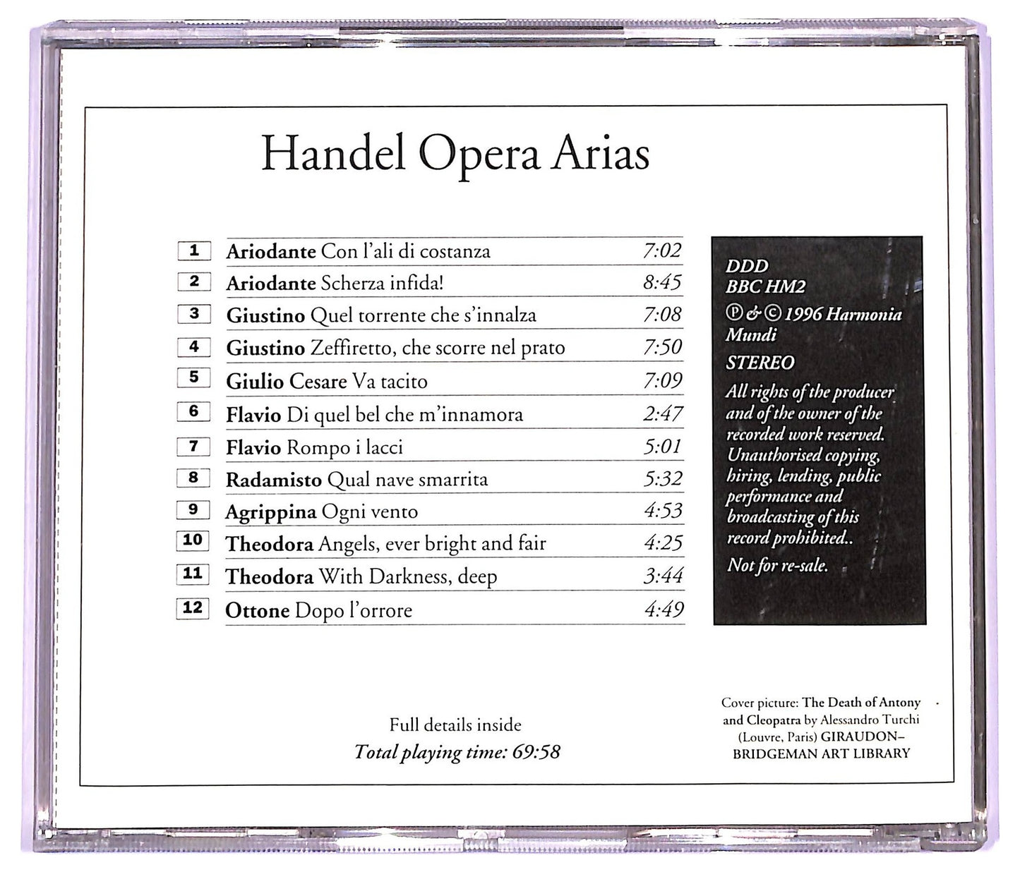 EBOND Handel - Opera Arias (From Harmonia Mundi) CD CD063858