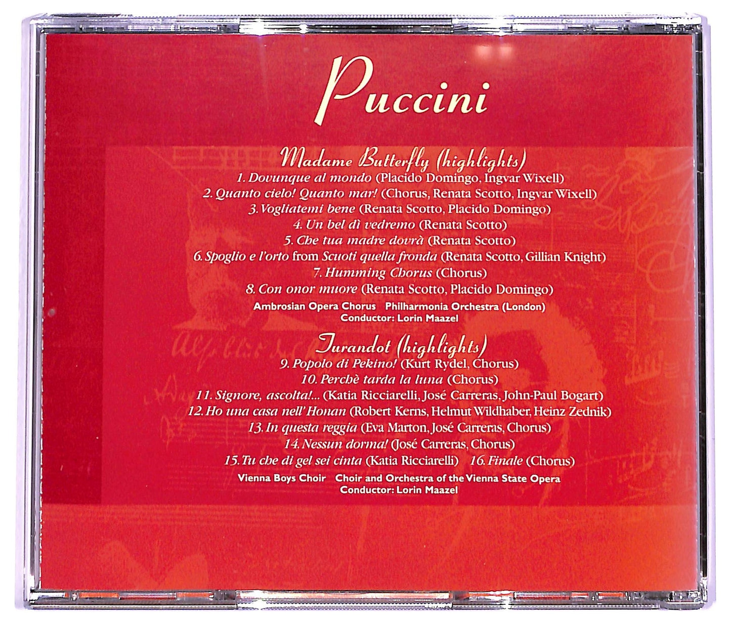 EBOND Puccini - Madame Butterfly Jurandot CD CD063908