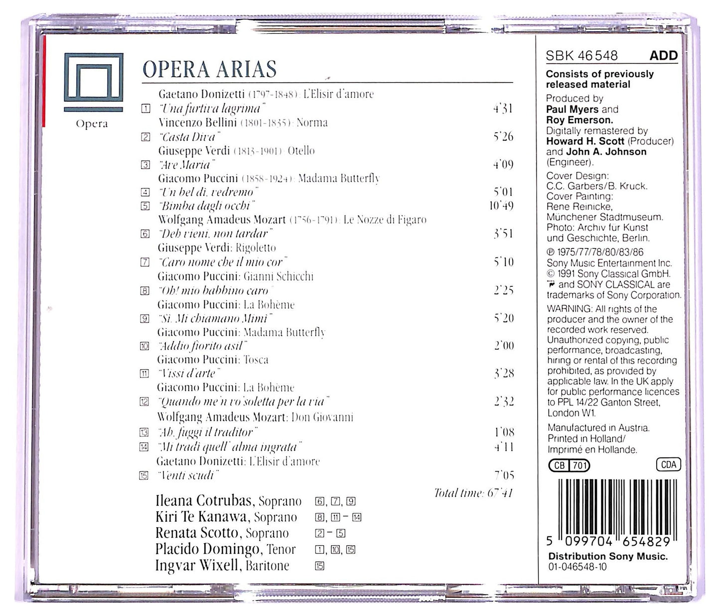 EBOND Various - Opera Arias CD CD063923