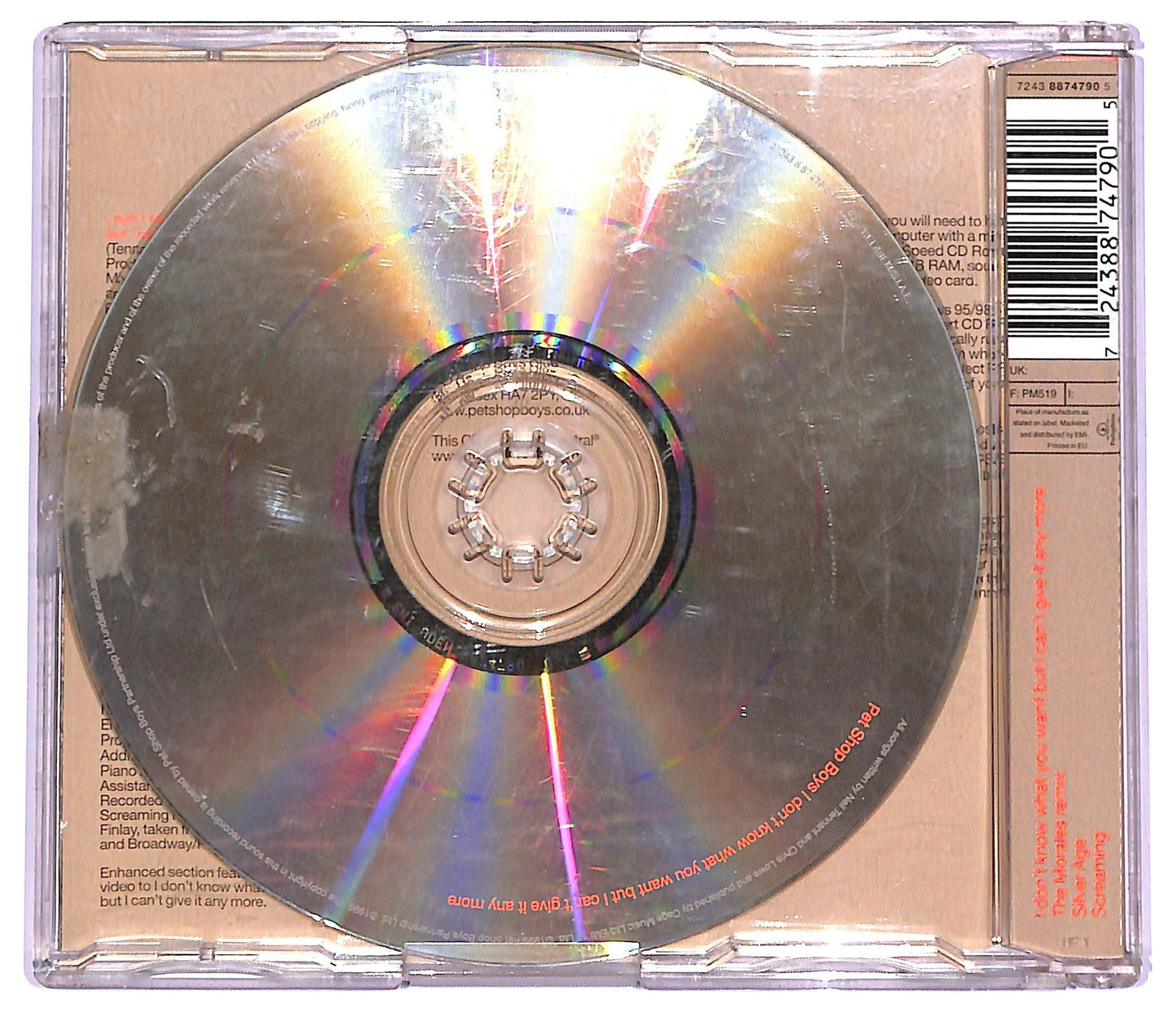 EBOND Pet Shop Boys - I Don't Know What You Want But I Can't Give It Any More CD CD063956