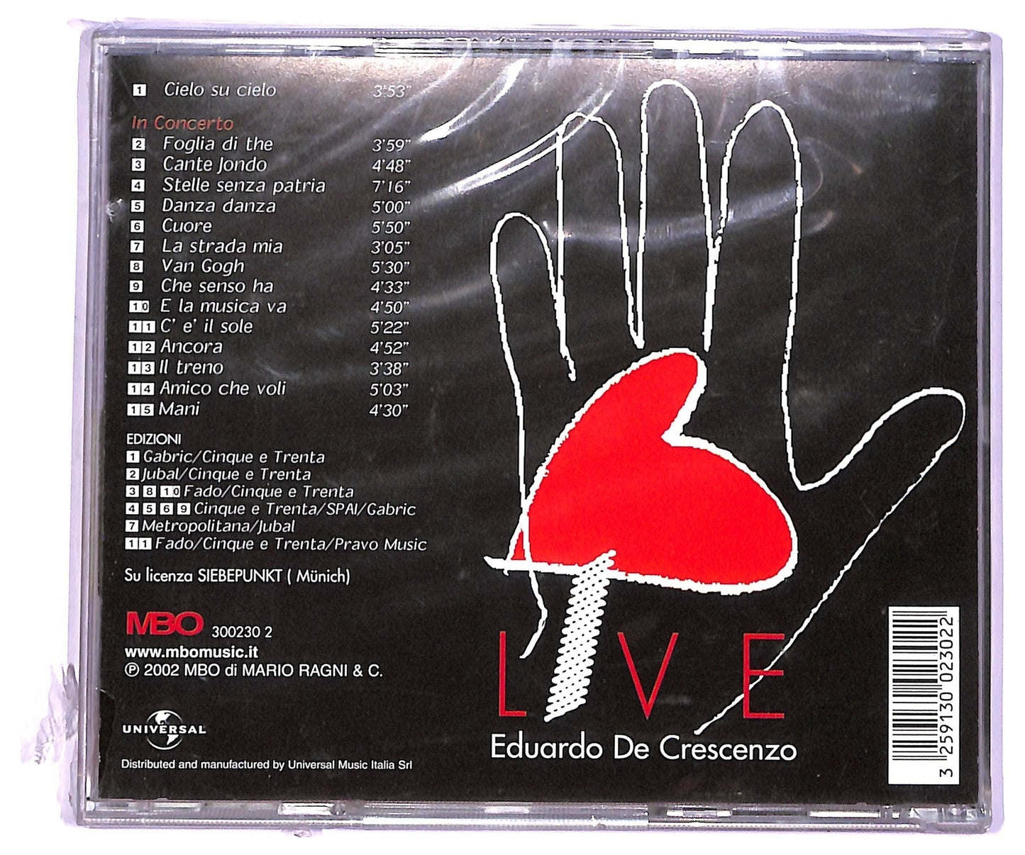 EBOND Eduardo De Crescenzo in concerto CD CD063960