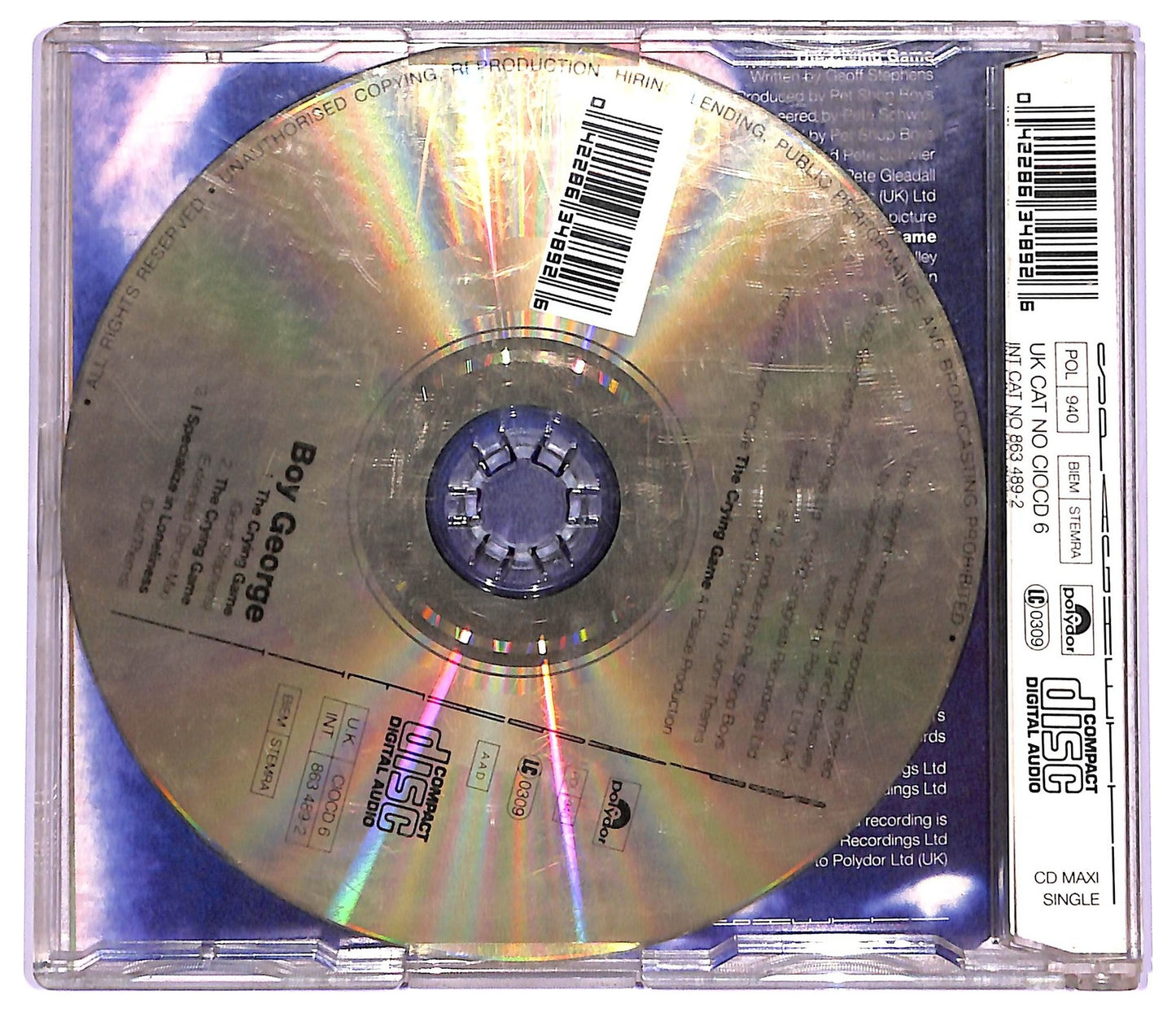 EBOND Boy George - The Crying Game CD CD063965